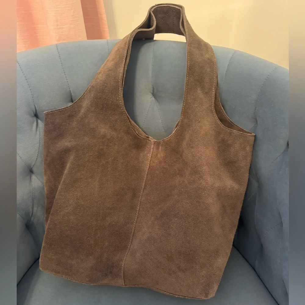 Roost Suede Leather Hobo Bag